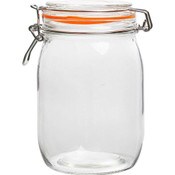 Wholesale - 48oz GLASS JAR LID W/CHALKBOARD C/P 18, UPC: 068296510689